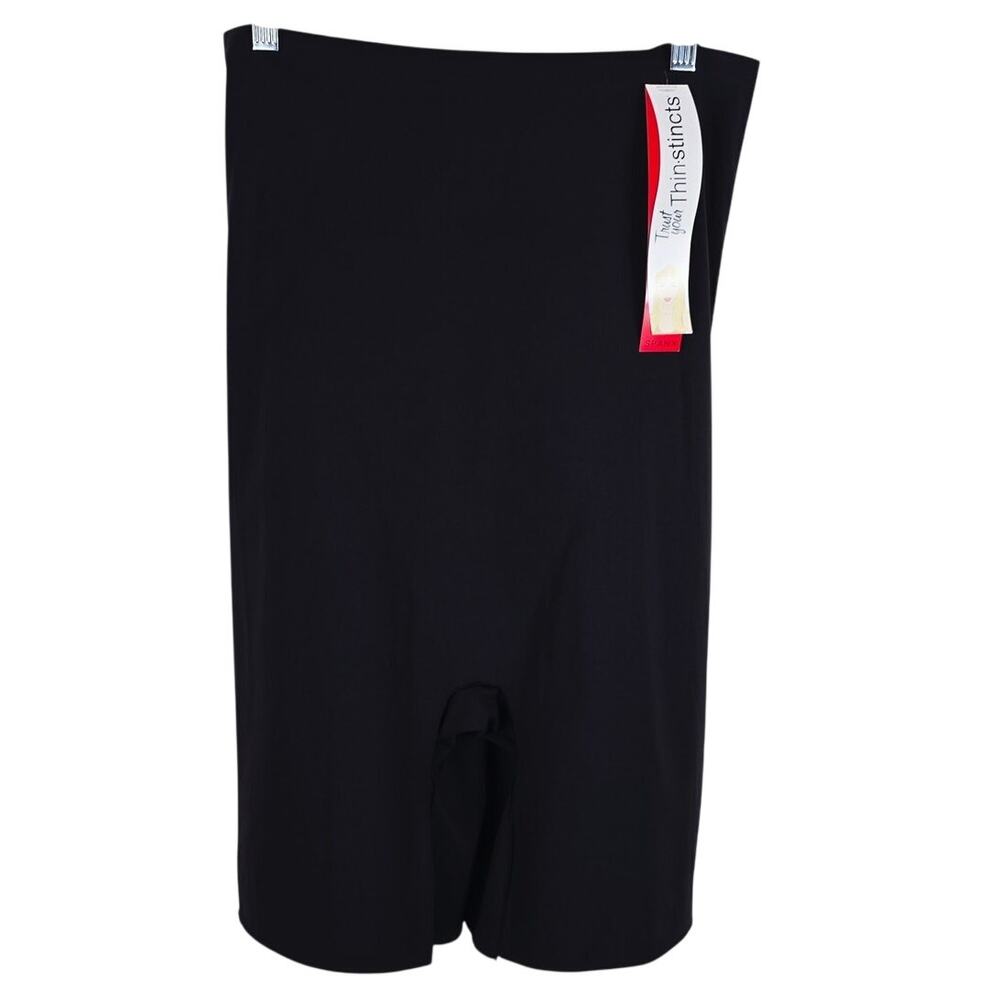 SPANX Black High Waisted Mid Thigh Body Shaper Womens 3X NWT MSRP $76